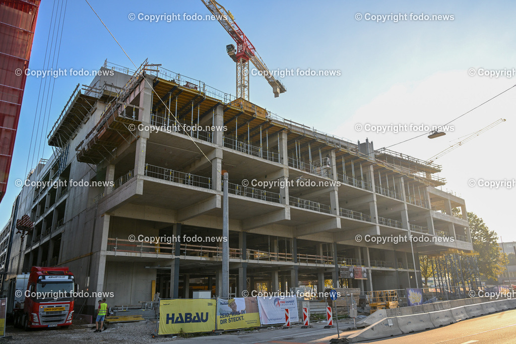 Linz_ Hafenstrasse_ Baustelle Moebel Lutz_ 20.09.2023-12 | 20.09.2023, Linz, AUT, Hafenstrasse, im Bild Baustelle Moebel Lutz

Drohne