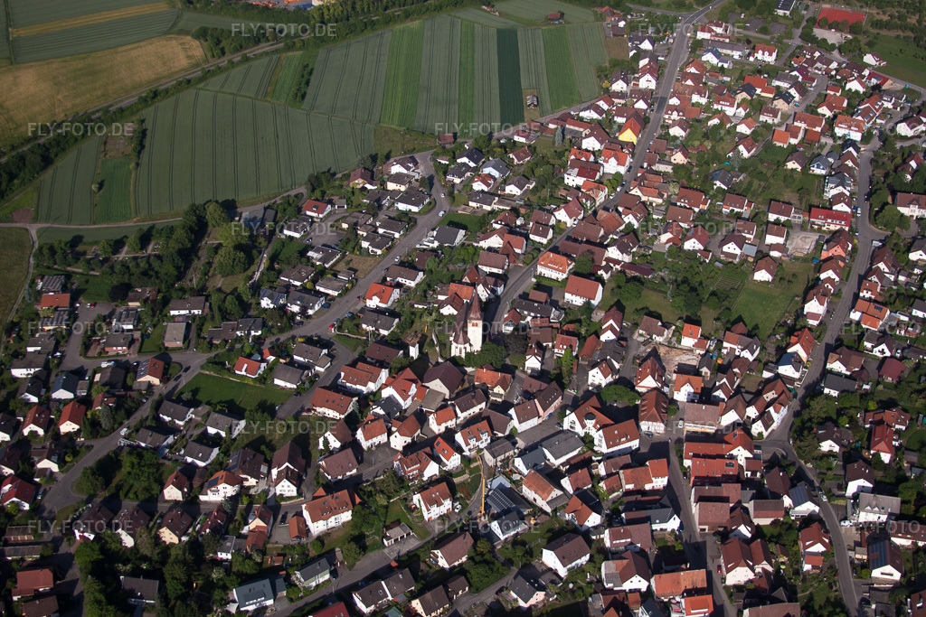 Luftbild: Zu unserer lieben Frau im Ortsteil Kayh in Herrenberg im Bundesland Baden-Württemberg in Deutschland. – Foto: IMG_67740.jpg vom 09.06.2014 durch Werner Riehm/FLY-FOTO.de – Auflösung des Originals: 4752 x 3168 px