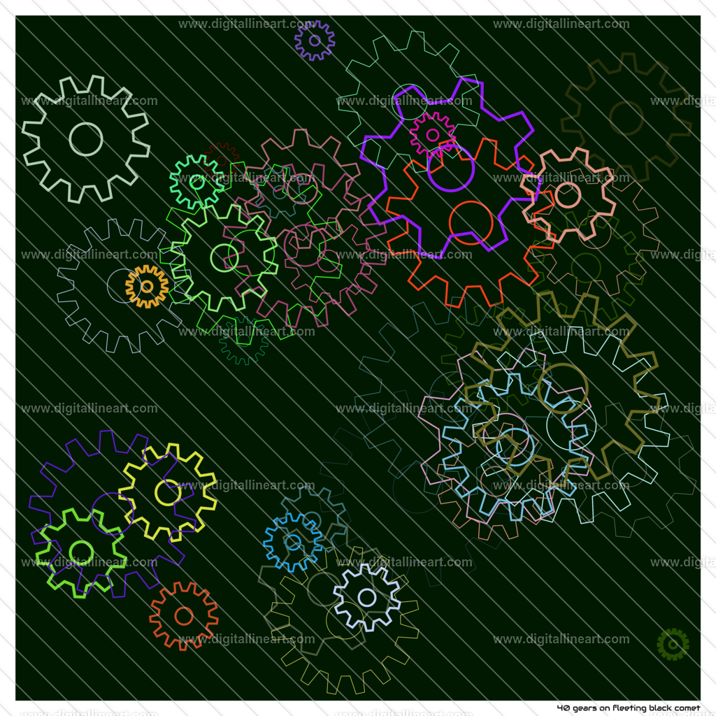 40-gears-fleeting-black-comet | digitallineart - Realisiert mit Pictrs.com