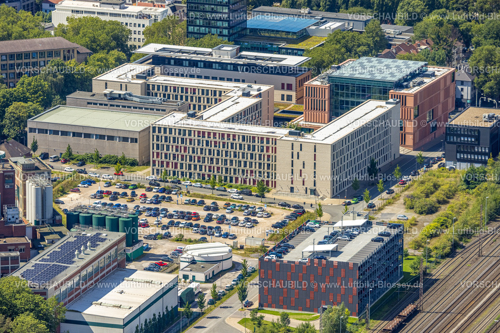 Bochum230802156 | Luftbild, Justizzentrum, Gleisdreieck, Bochum, Ruhrgebiet, Nordrhein-Westfalen, Deutschland