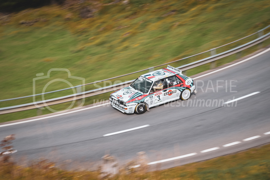 21. Arosa ClassicCar 2025 - 7. =September= 2025 | Andreas Portmann aus Uerikon (SUI) in einem Lancia Delta HF Integrale aus dem Jahre 1988 mit Startnummer 311 am Arosa ClassicCar 2025 in der Kategorie Sport Trophy..@arosaclassiccar, @arosa.official, #arosaclassiccar, #arosa, #76curves, #classiccarBild: Sportfotografie Markus Aeschimann | www.markus-aeschimann.ch - Realisiert mit Pictrs.com