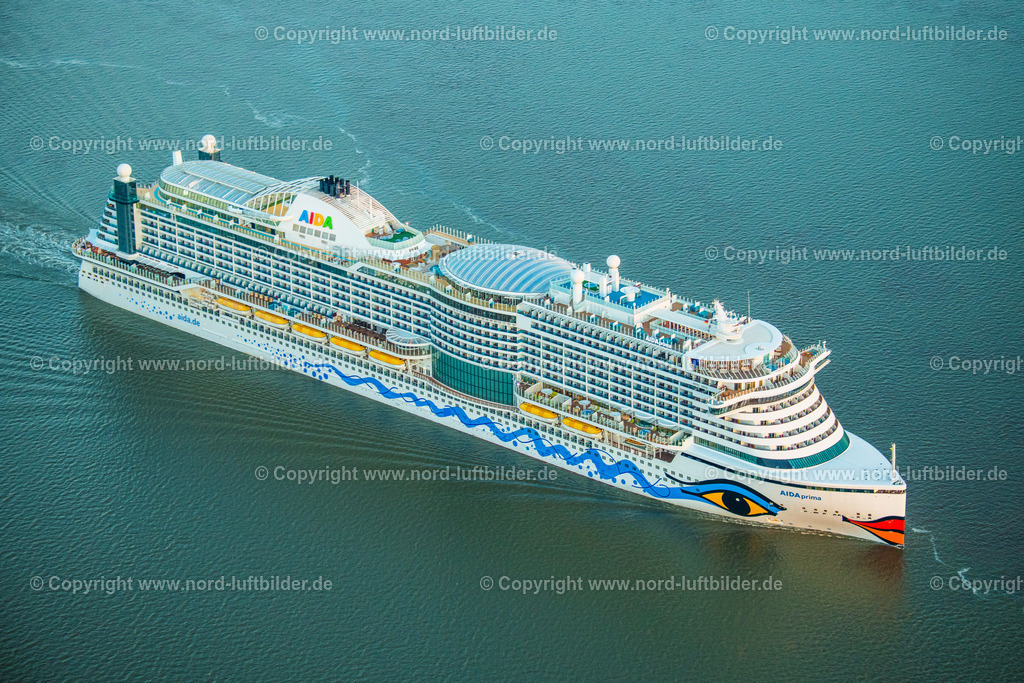 Aida_Prima_auf_der_Elbe_ELS_4222060822 | GLüCKSTADT 06.08.2022 Kreuzfahrtschiff Aida Prima auf der Elbe Höhe Glückstadt, Deutschland. // Cruise ship Aida Prima on the Elbe at Glueckstadt, Germany. Foto: Martin Elsen