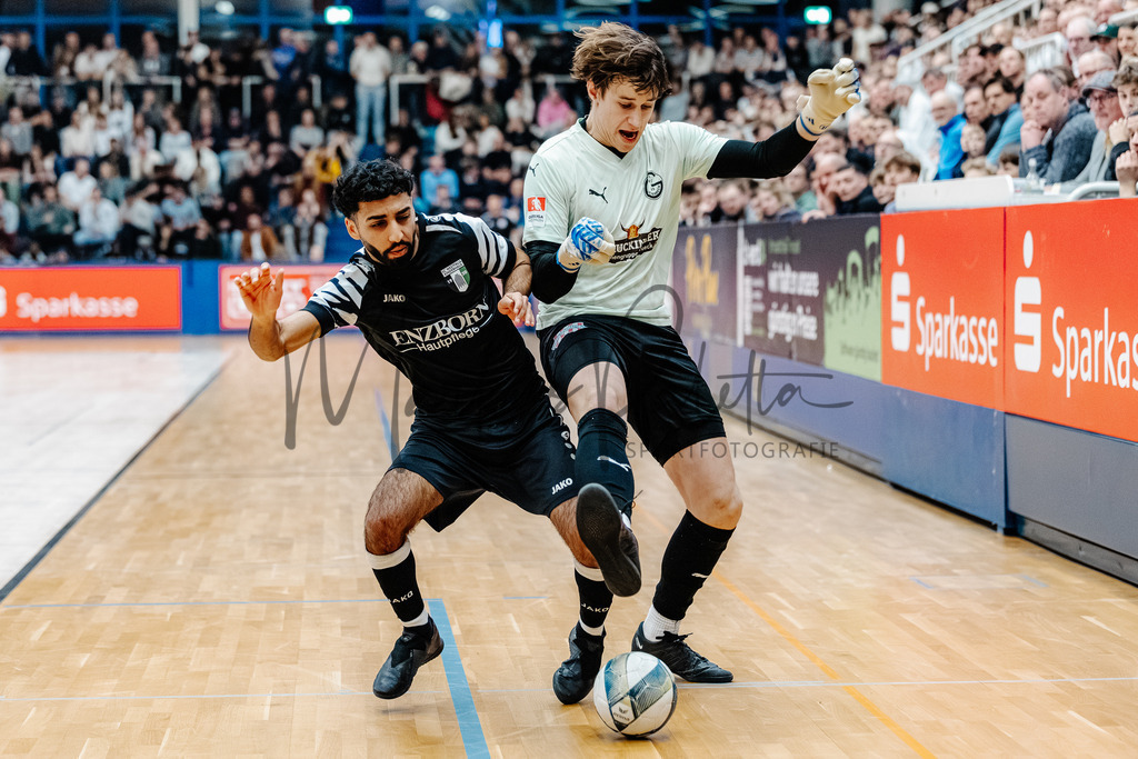 47. Stadtmeisterschaften im Hallenfußball 2025, Endrunde | Stadtmeisterschaften im Hallenfußball 2025, Endrunde, Sporthalle Berg Fidel in Münster. Foto: sportfotografie.ms | Markus Paletta - Realisiert mit Pictrs.com