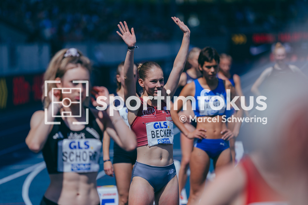 Deutsche Meisterschaften der Frauen und Männer 2026 | Jana Marie Becker, Königsteiner LV, 800-Meter-Lauf, Halbfinale, Deutsche Meisterschaften der Frauen und Männer 2026, Lohrheidestadion Bochum-Wattenscheid, 25.07.2026. Foto: Marcel Schwering / sportimfokus - Realisiert mit Pictrs.com