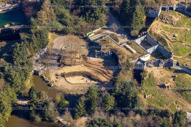 Gelsenkirchen240300653 | Luftbild, ZOOM Erlebniswelt, Zoo und Tierpark, Erlebniswelt Alaska, ein Zuhause für Rentiere, Bismarck, Gelsenkirchen, Ruhrgebiet, Nordrhein-Westfalen, Deutschland