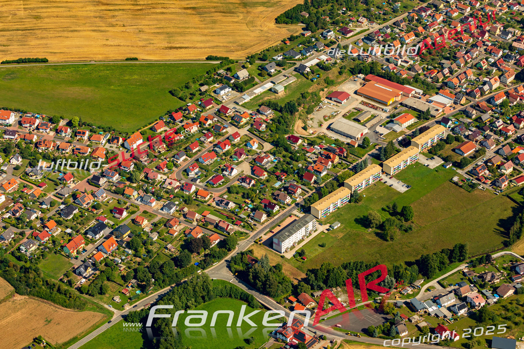 Walldorf Melkerserstrasse Meiningen Bild- Das Luftbild wurde 2025 vom UL-Flugzeug heraus erstellt ( keine Drohne bzw. Drohnenaufnahme ) - Hochauflösende Luftaufnahme -Nicht vergleichbar mit Google Maps oder Satelittenbilder- Die Geschenkidee !Mit Lizenz und Bildrechte bestellbar - CC