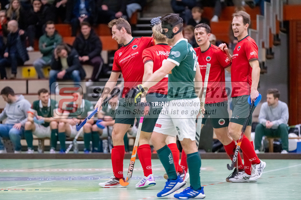 HK_20250110_101274 | 1. Bundesliga Halle Herren Crefelder HTC - Uhlenhorst Mülheim am 10.1.2025 Glockenspitz Halle Krefeld, Krefeld ,