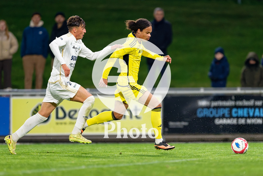 dieci Challenge League - FC Stade Nyonnais v Etoile Carouge FC |  during the dieci Challenge League match between FC Stade Nyonnais and Etoile Carouge FC at Centre sportif de Colovray in Nyon, Switzerland