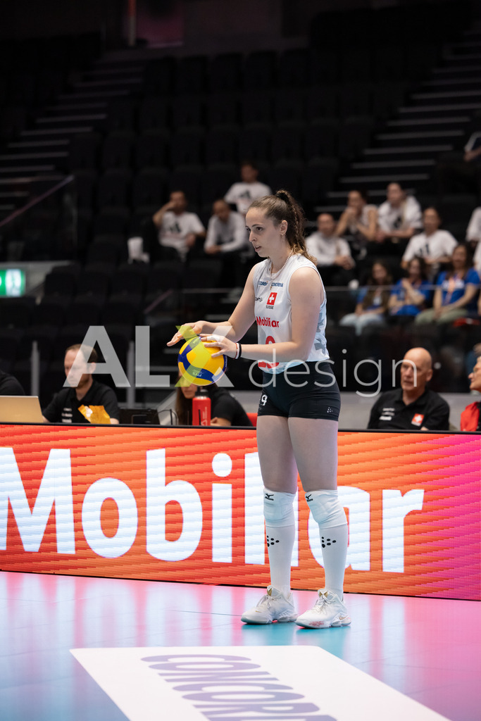 Georgia v Switzerland - CEV European League Women | KRIENS, SWITZERLAND - JUNE 12: SINDI MICO of Switzerland during the CEV European League match between Georgia and Switzerland at Pilatus Arena on June 12, 2026 in Kriens, Switzerland. - Realisiert mit Pictrs.com