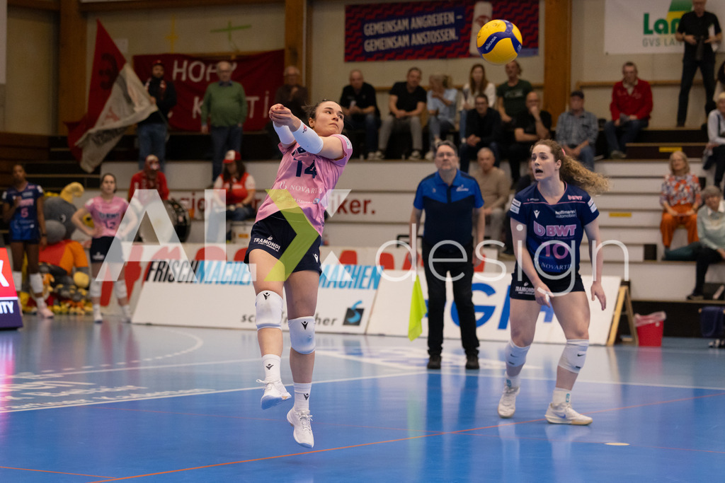 Volleyball I Frauen I Saison 2025-2026 I Volleyball NLA | Women I 1/2 Finals I  VC Kanti Schaffhausen - Sm'Aesch Pfeffingen I 07.03.2026 | 14 Romina Schnyder (CH) (Sm'Aesch Pfeffingen) – Libera - Realisiert mit Pictrs.com