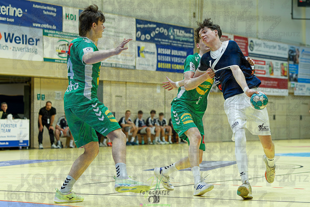 mJB Pokalrunde dt. Meisterschaft, TV Hüttenberg - TSV GWD Minden | mJB Pokalrunde dt. Meisterschaft, TV Hüttenberg - TSV GWD Minden am 15.03.2025 in Münchholzhausen (Sporthalle Münchholzhausen)Photo © 2025 - Jörg Heinrich - Realisiert mit Pictrs.com