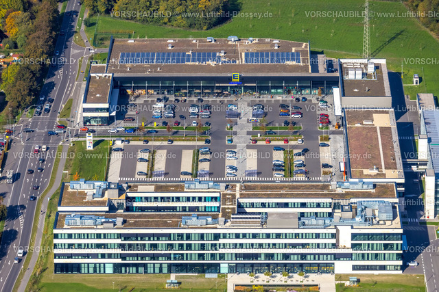 Moers221003913 | Luftbild, Edeka Rhein-Ruhr Zentrale Neubau, Edekaplatz, Rheinkamp-Utfort, Moers, Ruhrgebiet, Nordrhein-Westfalen, Deutschland
