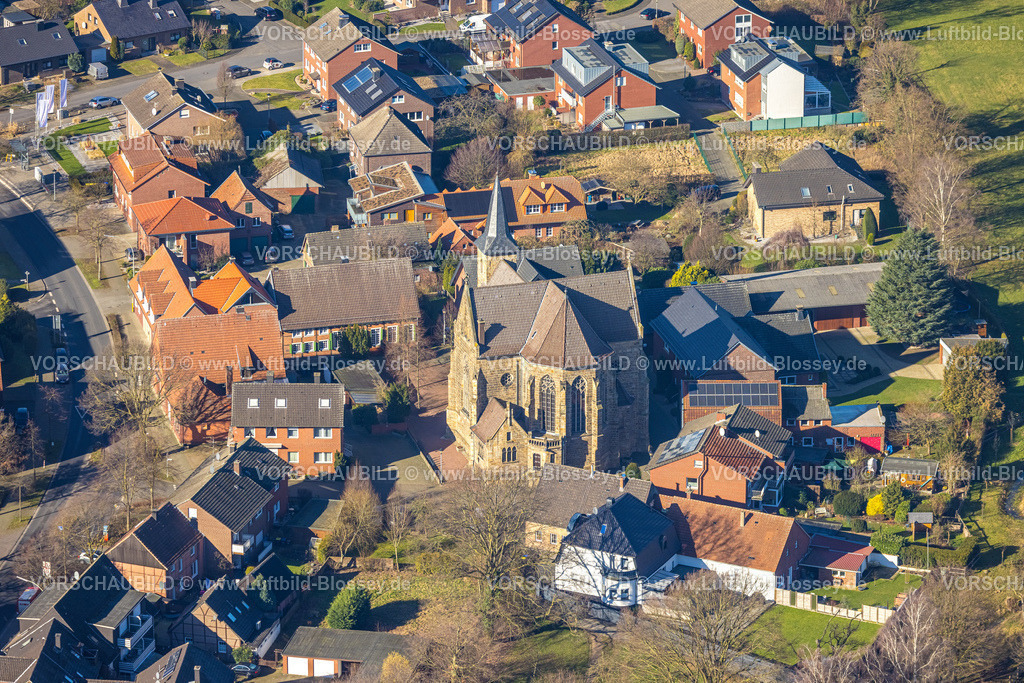 Nordkirchen230205989Capelle | Luftbild, Pfarrkirche St. Dionysius, Capelle, Nordkirchen, Münsterland, Nordrhein-Westfalen, Deutschland