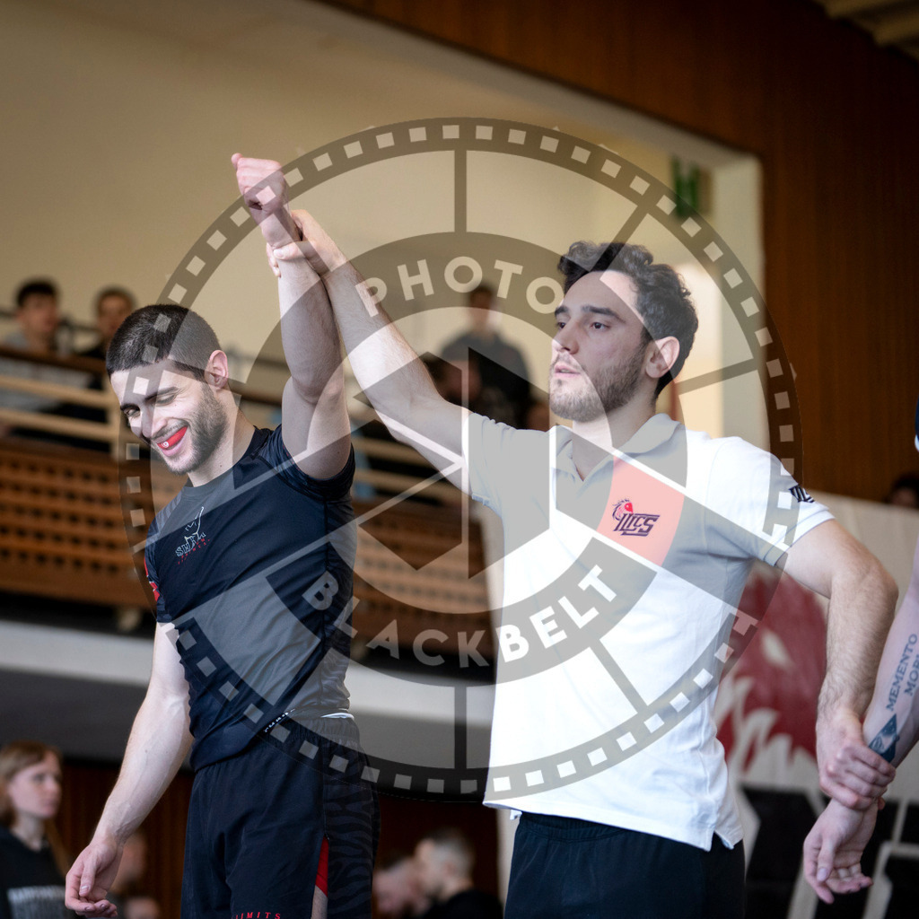 20240309PBB5566 | Fighters compete during the International Luta Livre (ILLCS) Spring Championship in Hannover, Germany, on March 9, 2024.
