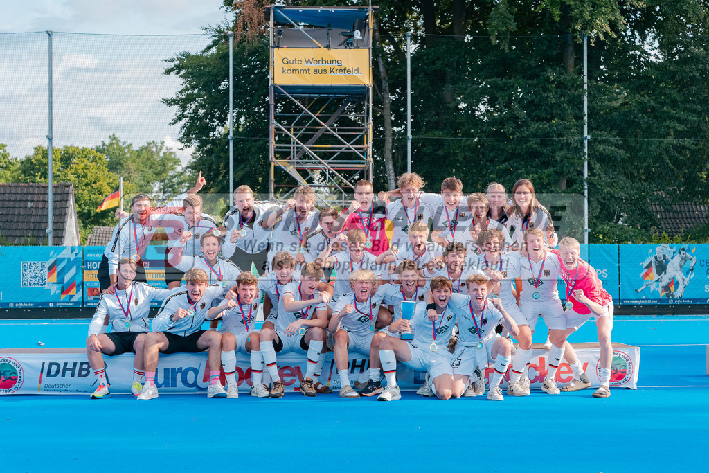 HK_20230716_902559 | Euro Hockey WU18 Siegerehrungen Championship Girls &amp; Boys am 16.7.2023 CHTC , Krefeld ,