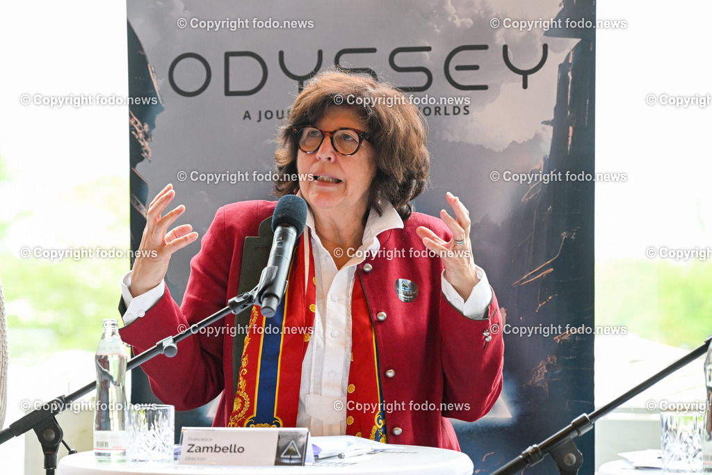 Pressekonferenz Brucknerhaus Linz - KLangwolke 2023_ Odyssey_ 16.05.2023-18 | 16.05.2023, Bruckner Linz, AUT, Pressekonferenz Brucknerhaus Linz - KLangwolke 2023, Odyssey, im Bild Francesca Zambello (Direction, Regisseurin)