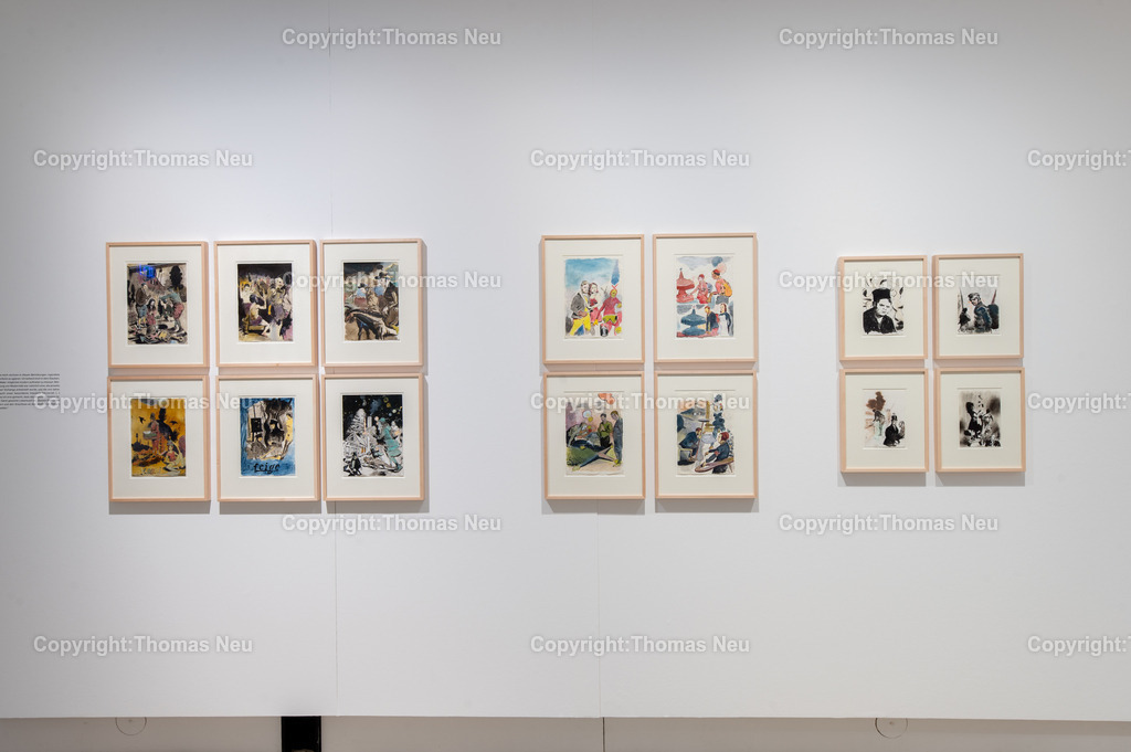 04_Neo_Rauch_Museum_Bensheim | 6.7.2024, bbe, Museum Bensheim, Ausstellung Neo Rauch "im Papiergrund", ,, Bild: Thomas Neu