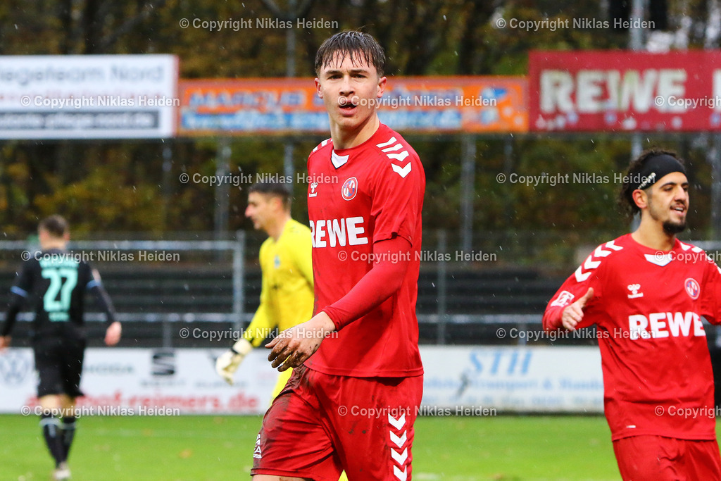 NH_FCEintrachtNorderstedt_SVWerderBremenU23_RegionalligaNord_17112024 | #21 JackJames (FC Eintracht Norderstedt) bejubelt seinen Treffer zum 1:0.Fußball I Herren I Regionalliga Nord I Saison 2024-2025 I 19. Spieltag I FC Eintracht Norderstedt - SV Werder Bremen U23 I 17.11.2024 I Edmund-Plambeck-Stadion