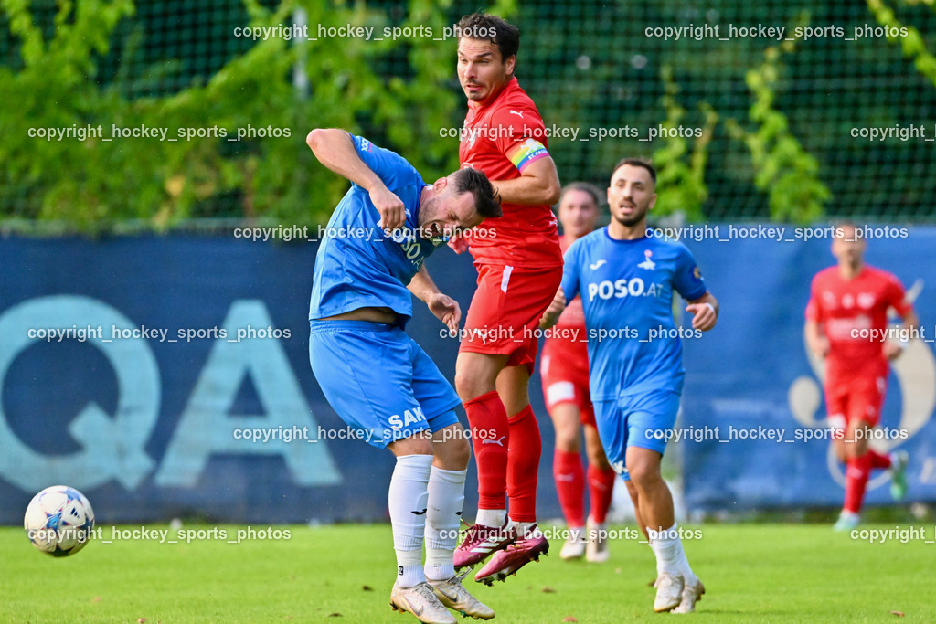 KAC 1909 vs. SAK | #8 Mario Antunovic SAK, #2 David Gräfischer KAC 1909, KAC 1909 vs. SAK, KAC 1909 vs. SAK am 06.09.2024 in Klagenfurt (Sportplatz KAC), Austria, (Photo by Bernd Stefan)