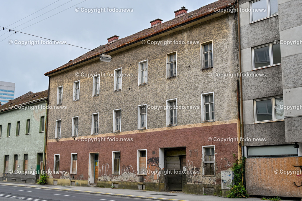 Linz_ Waldeggstrasse_ Abbruchhaeuser_ 23.09.2023-13 | 23.09.2023, Linz, AUT, Waldeggstrasse, im Bild  Abbruchhaeuser fuer Westring