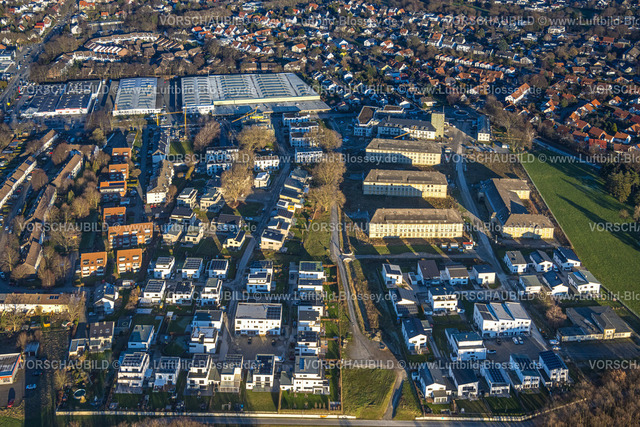 Soest230206284 | Luftbild, Quartier Belgisches Viertel, Baugebiet für neues Wohngebiet, Soest, Soester Boerde, Nordrhein-Westfalen, Deutschland