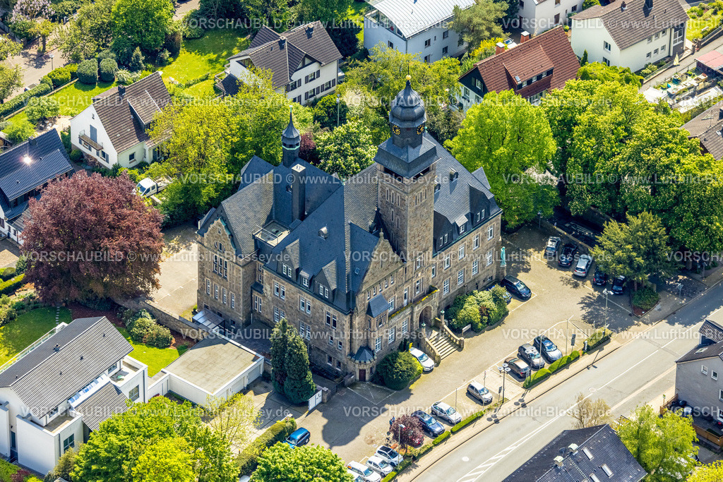 Wetter230502830 | Luftbild, Rathaus, Wetter, Ruhrgebiet, Nordrhein-Westfalen, Deutschland