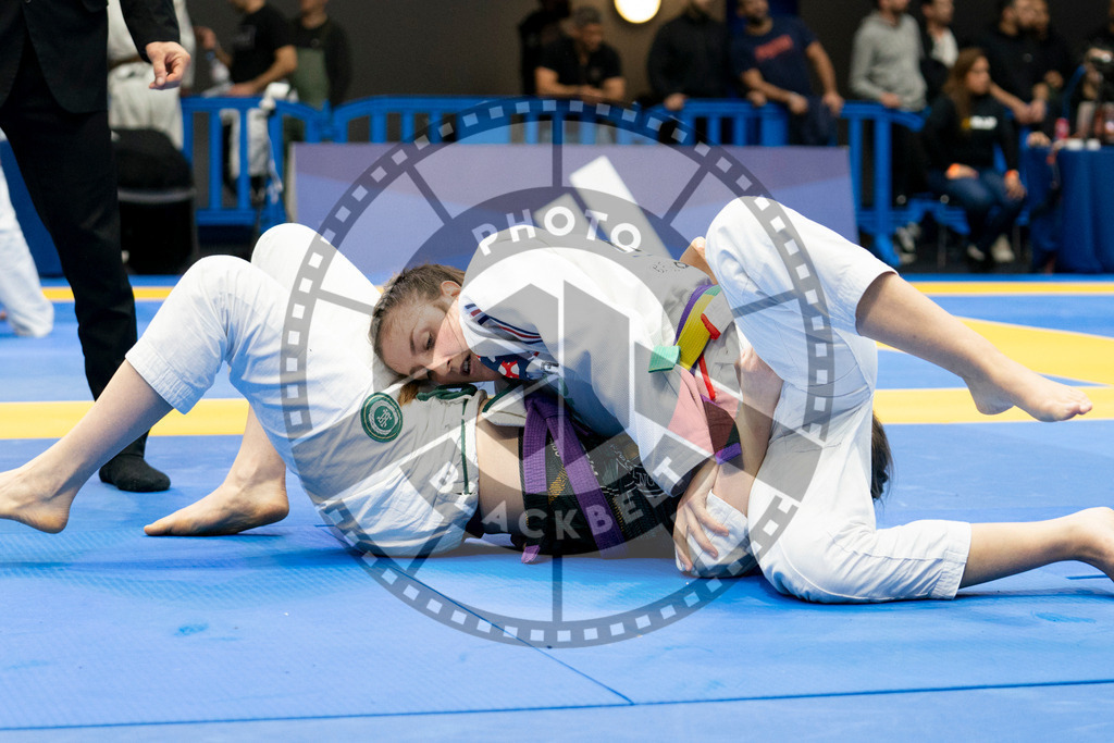 20240124PBB04408 | Fighters compete during the second day of the IBJJF European Championship in Paris, France, on January 24, 2024.