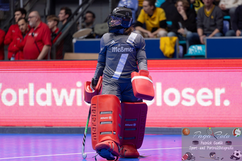 Volvo E.R.B. Final 4 Halbfinale Frauen: Der Club an der Alster - Berlienr HC, 25.01.2025 | Klara Batschko (Der Club an der Alster #32), Freisteller ,Portrait, Porträt, Der Club an der Alster - Berlienr HC, Frankfurt, Süwag Arena, 25.1.2025 - Realisiert mit Pictrs.com