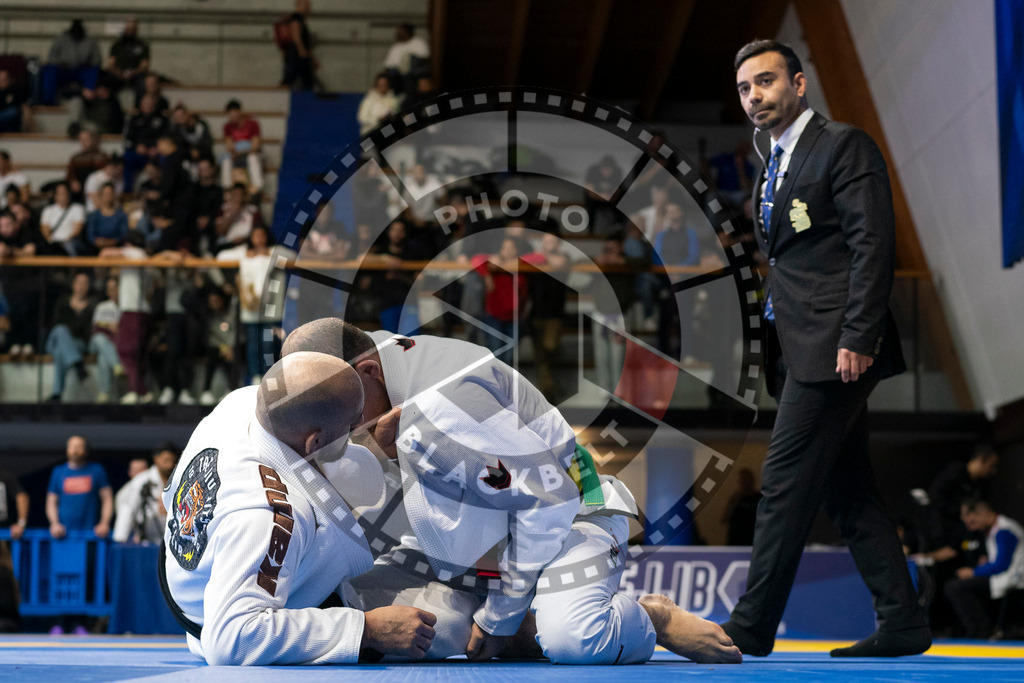20240123PBB02425 | Fighters compete during the second day of the IBJJF European Championship in Paris, France, on January 23, 2024.