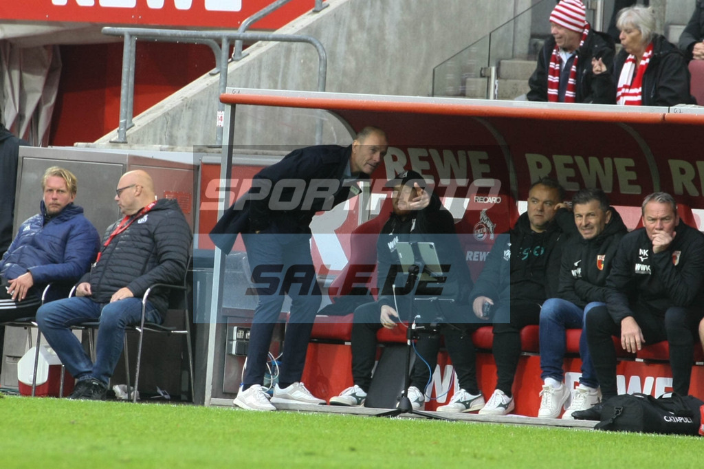1. FC Köln - FC Augsburg | Jess Thorup, Trainer FC Augsburg - © Sportfoto-Sale (MK) - Realisiert mit Pictrs.com