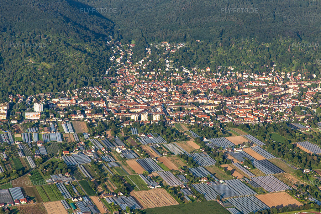 Luftbild: Ortsansicht von Westen im Ortsteil Handschuhsheim in Heidelberg im Bundesland Baden-Württemberg in Deutschland. Foto: IMG_142599.jpg vom 18.07.2024 durch Werner Riehm/FLY-FOTO.de