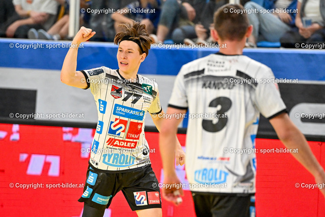 AUT, HLA, HC Linz AG vs Schwaz Handball Tirol | 30.04.2024, Sporthauptschule Linz-Kleinmuenchen, AUT, HLA, HC Linz AG vs Schwaz Handball Tirol, im Bild Lukas Prader (Tirol)


// HLA, Handball Liga Austria Match between HC Linz AG vs Schwaz Handball Tirol in Linz, Austria on 2024/04/30