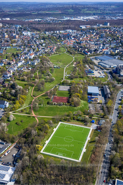 Hagen220401833 | Luftbild, neuer Sportplatz Westfalia Hagen an der Alexanderstraße und Hamecke Park, Altenhagen, Hagen, Ruhrgebiet, Nordrhein-Westfalen, Deutschland
