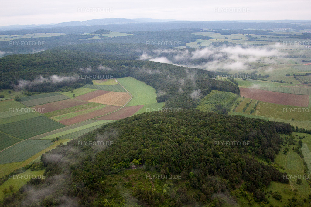 Luftbild: Naturschutzgebiet 7 Brüder im Ortsteil Diebach in Hammelburg im Bundesland Bayern in Deutschland. Foto: IMG_65979.jpg vom 30.05.2014 durch Werner Riehm/FLY-FOTO.de