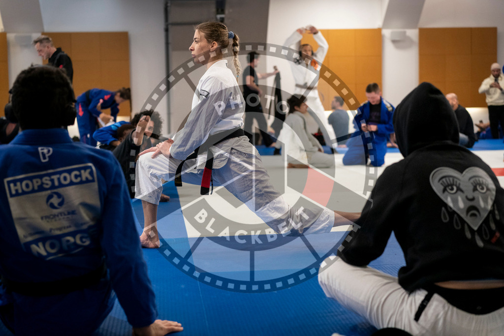 20240126PBB0818 | Fighters compete during the Brazilian Jiu-Jitsu European Championship of the IBJJF in Paris, France, on January 26, 2024.