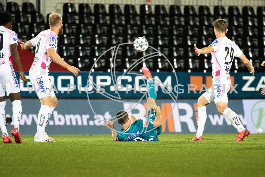 Linzer ASK vs SK Sturm Graz | PASCHING, AUSTRIA, ,17.JUN.20 - SOCCER - tipico Bundesliga, championship group, Linzer ASK vs SK Sturm Graz. Image shows Atari Kiteishvili (Sturm).
Photo: SMP/Andreas Willdoner