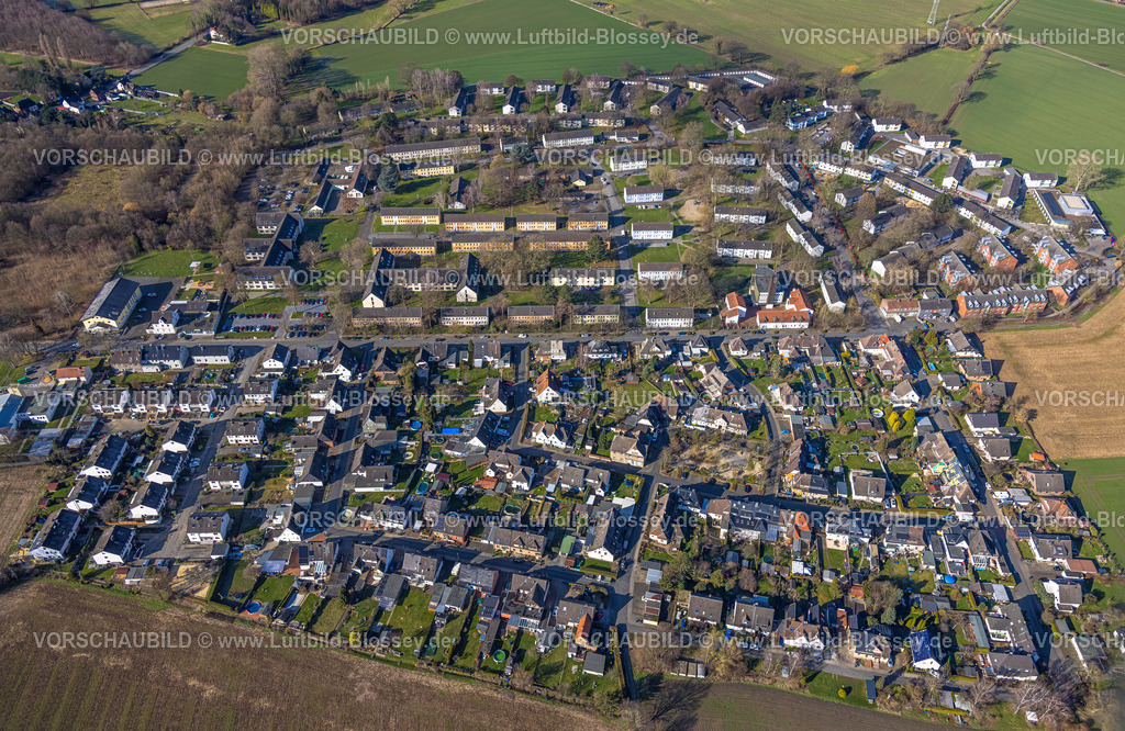 Unna230213191 | Luftbild, Massen-Nord mit Flüssesiedlung, Wohnsiedlung zwischen Lippestraße und Buderusstraße, Koptisch-Orthodoxes Patriarchat Kirche, Bundesamt für Migration und Flüchtlinge, Massen, Unna, Ruhrgebiet, Nordrhein-Westfalen, Deutschland