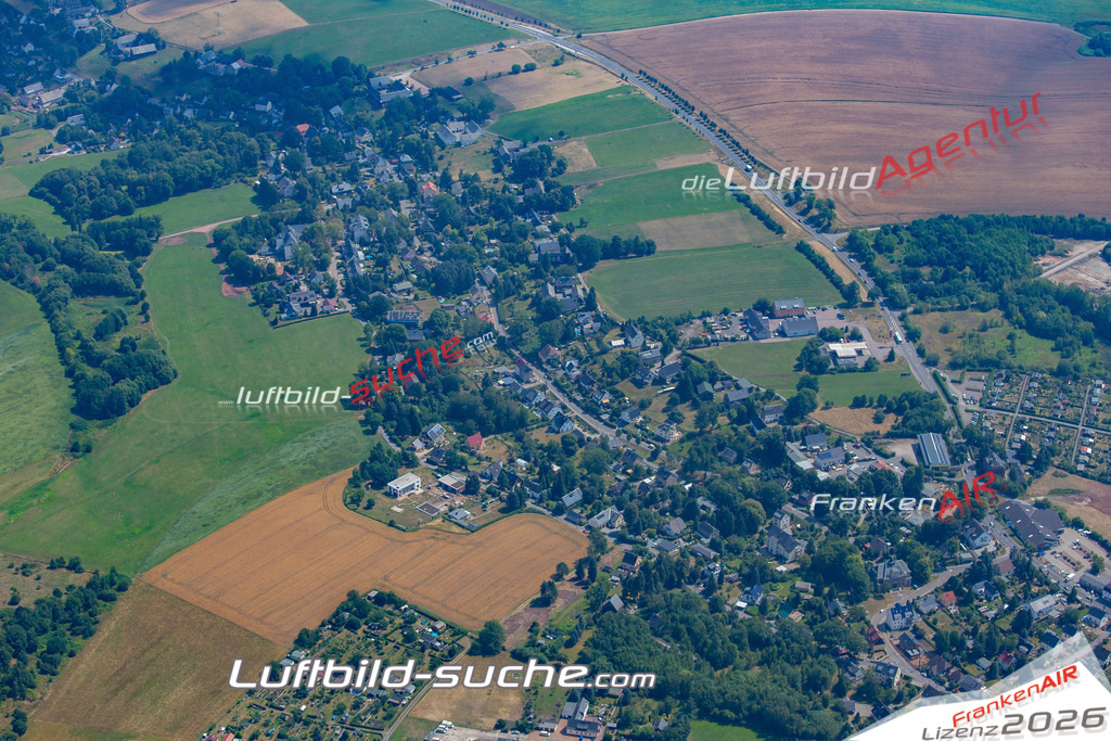 aktuelles Luftbild von Ebersdorf Chemnitz - Luftaufnahme wurde 2018 von https://frankenair.de mittels Flugzeug (keine Drohne) erstellt.