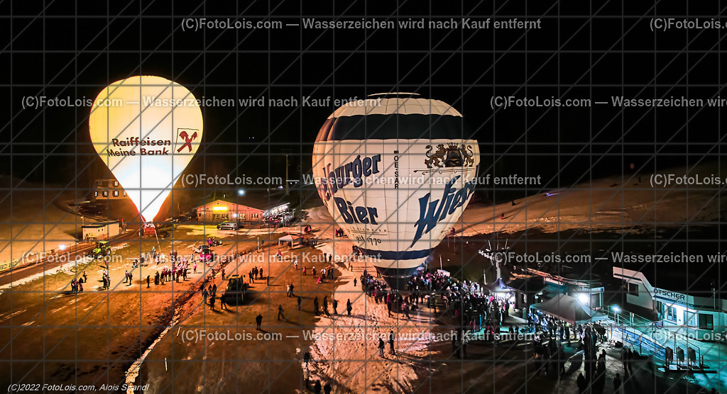 0283_Luftbild_Nacht der Ballone_Lackenhof | (C)FotoLois.com, Alois Spandl, Luftbild, 'Nacht der Ballone' des Ballonclub ÖTSCHERLAND in Lackenhof/Weitental, gemeinsame Veranstaltung mit Tourismusverband ÖTSCHER, Mi 28. Dezember 2022.