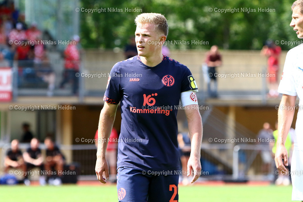 NH_1FSVMainz05_HolsteinKiel_Testspiel_02082024 | #29 Jonathan Burkhardt (1.FSV Mainz 05)Fußball I Herren I Testspiel I Saison 2024-2025 I 1.FSV Mainz 05 - Holstein Kiel I 02.08.2024 I Silberstadt Arena