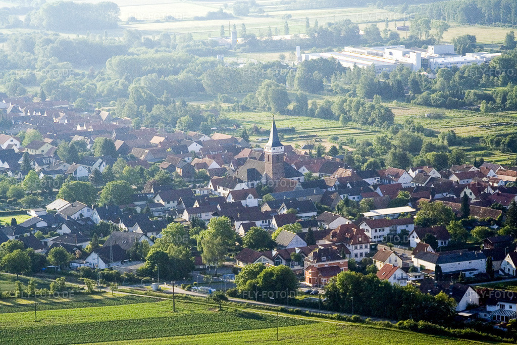 Luftbild: Schaidt von Nordwesten im Ortsteil Schaidt in Wörth im Bundesland Rheinland-Pfalz in Deutschland. Foto: IMG_2713.jpg vom 11.06.2006 durch Werner Riehm/FLY-FOTO.de