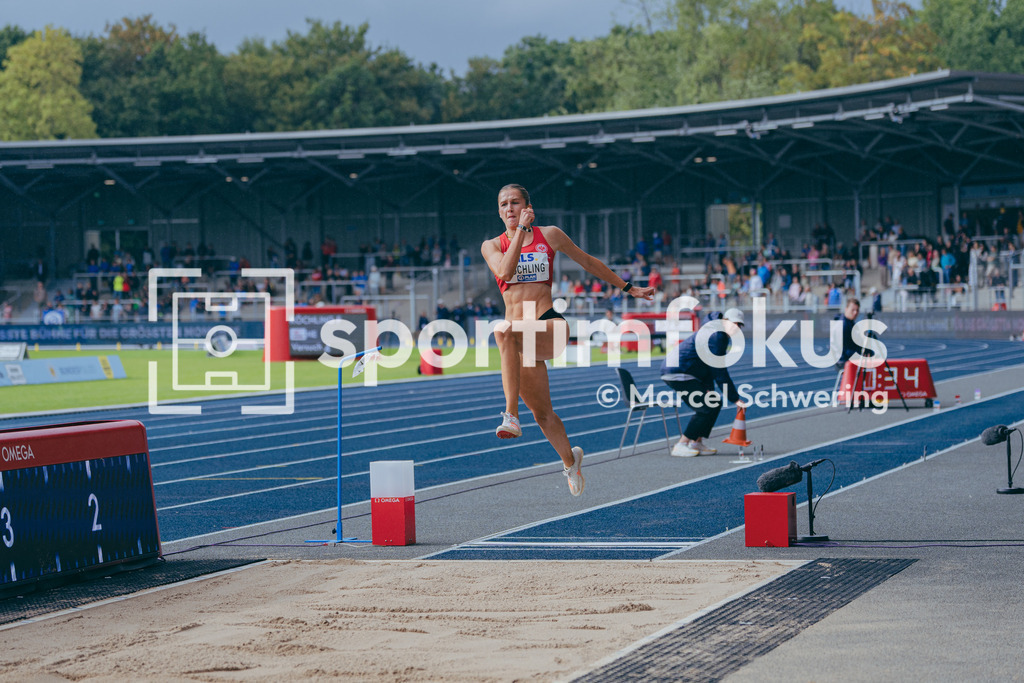 Deutsche Meisterschaften der Frauen und Männer 2026 | Finja Köchling, Eintracht Frankfurt e.V., Weitsprung, Deutsche Meisterschaften der Frauen und Männer 2026, Lohrheidestadion Bochum-Wattenscheid, 26.07.2026. Foto: Marcel Schwering / sportimfokus - Realisiert mit Pictrs.com