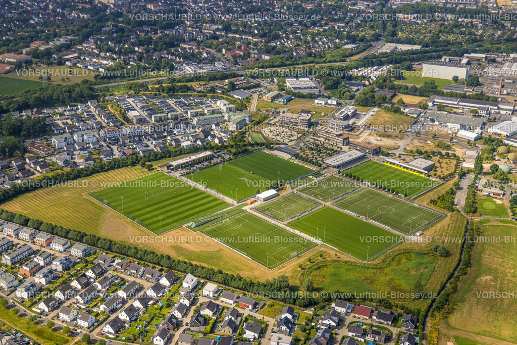 Dortmund220704017 | Luftbild, BVB Trainingszentrum, Adi-Preißler-Allee, Brackel, Dortmund, Ruhrgebiet, Nordrhein-Westfalen, Deutschland