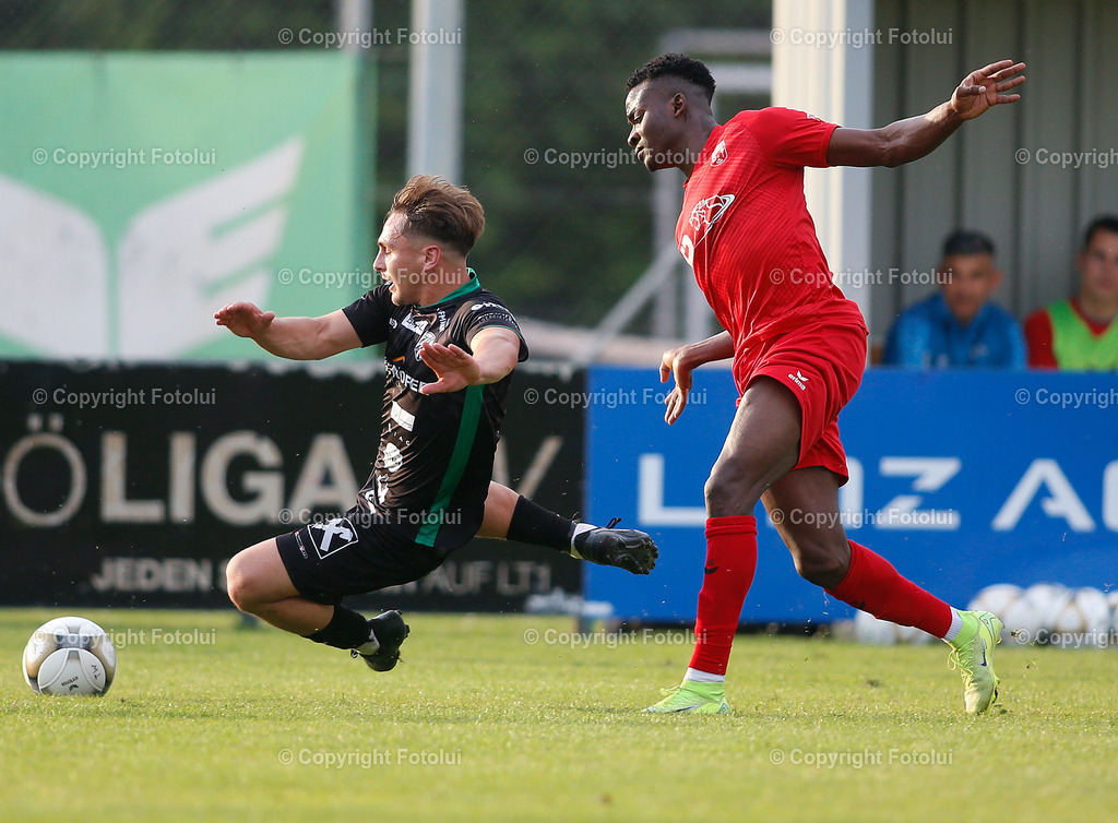 A_LUI_060625_27 | SPORT FUSSBALL REGIONALLIGA MITTE ASKOE OEDT-GLEISDORF 09 06.06.2025 IM BILD: ADAMSON SHARAFA  (OEDT) UND MICHAEL LODER (GLEISDORF) FOTOLUI