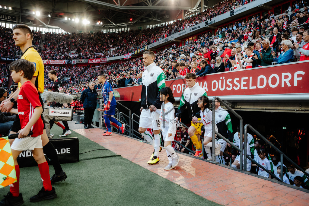 2. Bundesliga, Saison 2024/25, 28. Spieltag: Fortuna Düsseldorf - SC Preußen Münster | Düsseldorf, 05.04.2025: 2. Bundesliga, 28. Spieltag, Fortuna Düsseldorf gegen SC Preußen Münster in der Merkur Spiel-Arena in Düsseldorf. Foto: sportfotografie.ms | Markus Paletta - Realisiert mit Pictrs.com