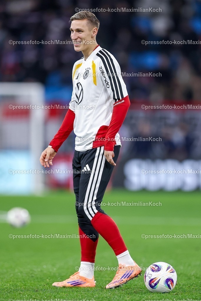 DFB14112503082 | 14.11.2025, Fußball, Länderspiel, WM-Qualifikation Europa, Deutschland - Luxemburg, Stade de Luxembourg (Croix de Gasperich, Luxemburg), 9. Spieltag, Saison 2025 2026: Nico Schlotterbeck (GER #15)  Regulations prohibit any use of photographs as image sequences and or quasi-video.