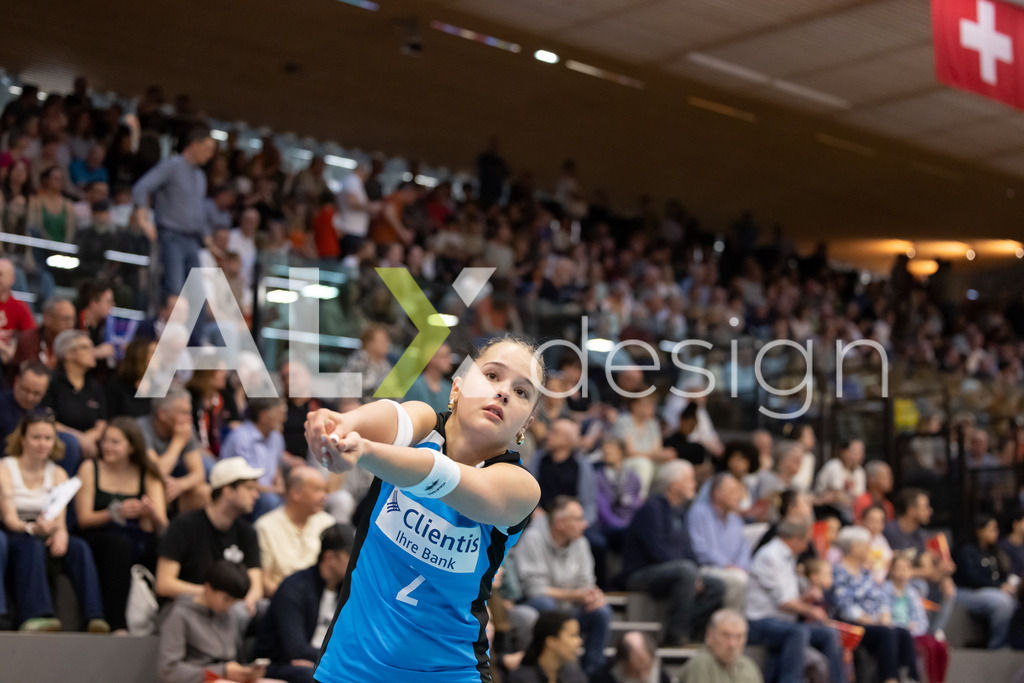 Volleyball I Frauen I Saison 2025-2026 I Volleyball NLA | Women I  Playoffs Finals 1/5 I viteos NUC - VC Kanti Schaffhausen I 06.04.2026 | 2 Kimi Schnegg (CH) (VC Kanti Schaffhausen) – Libera - Realisiert mit Pictrs.com
