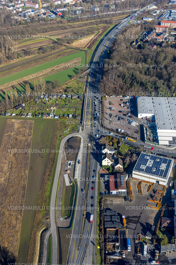 Luenen230204519 | Luftbild, Baustelle Am Kanal an der Dortmunder Straße, am Stadthafen, Lünen, Ruhrgebiet, Nordrhein-Westfalen, Deutschland