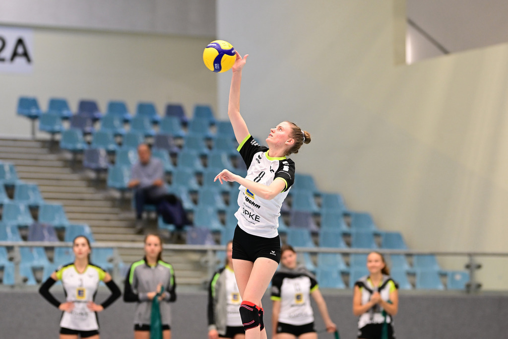 Volleyball I Frauen I Saison 2024-2025 I Regionalliga Nord I VT Hamburg - VSG Lübeck | Der Sportfotograf. - Realisiert mit Pictrs.com