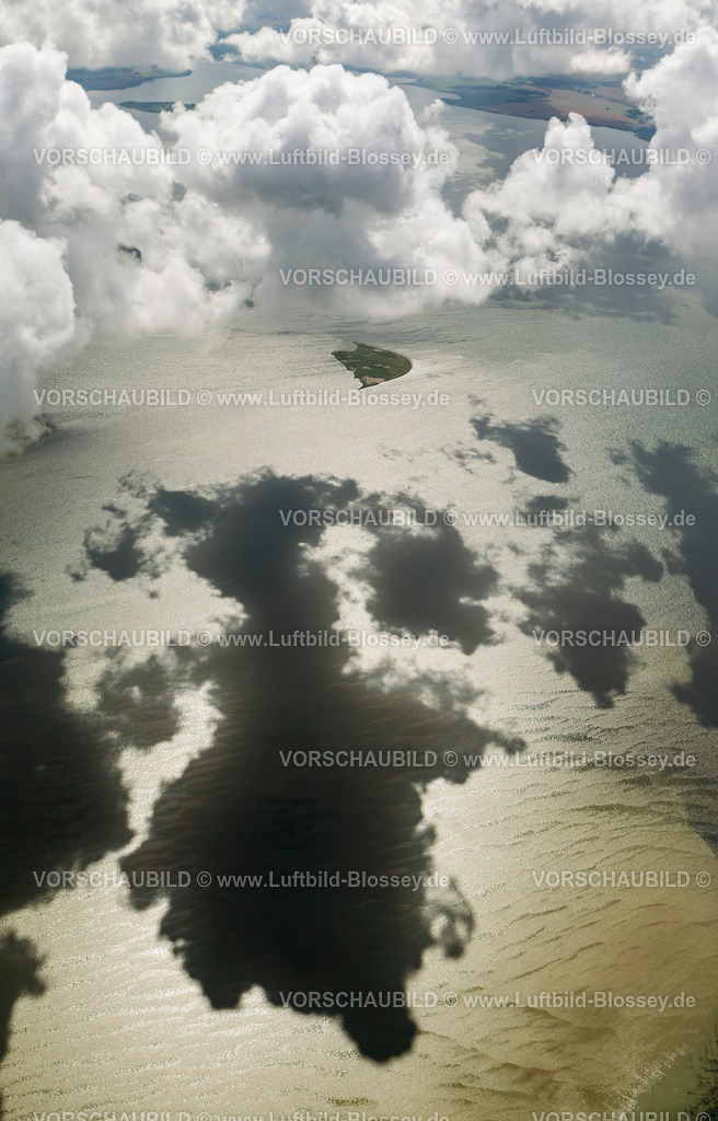 Ruegen12082765Liebitz | Luftbild, Wolkenschatten, Wolken,  Klausdorf, Insel Rügen, Mecklenburg-Vorpommern, Deutschland, Europa